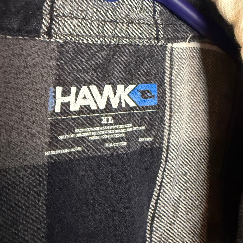 Tony hawk black and white plaid button down xl jr - Picture 3 of 7